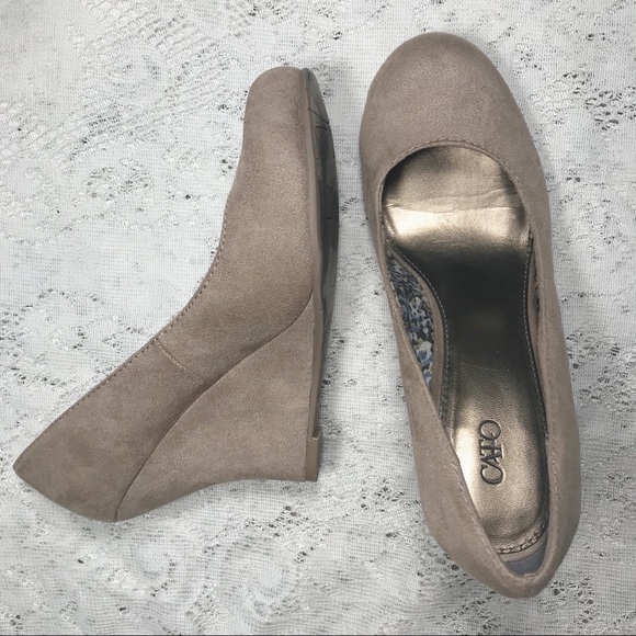 Cato Shoes - CATO beige wedge heels